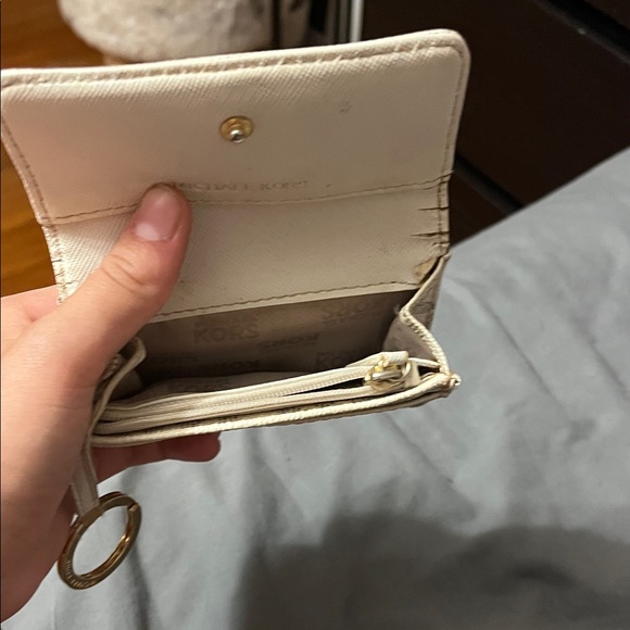 Michael Kors Beige Wallet with Gold Hardware - Picture 3 of 3